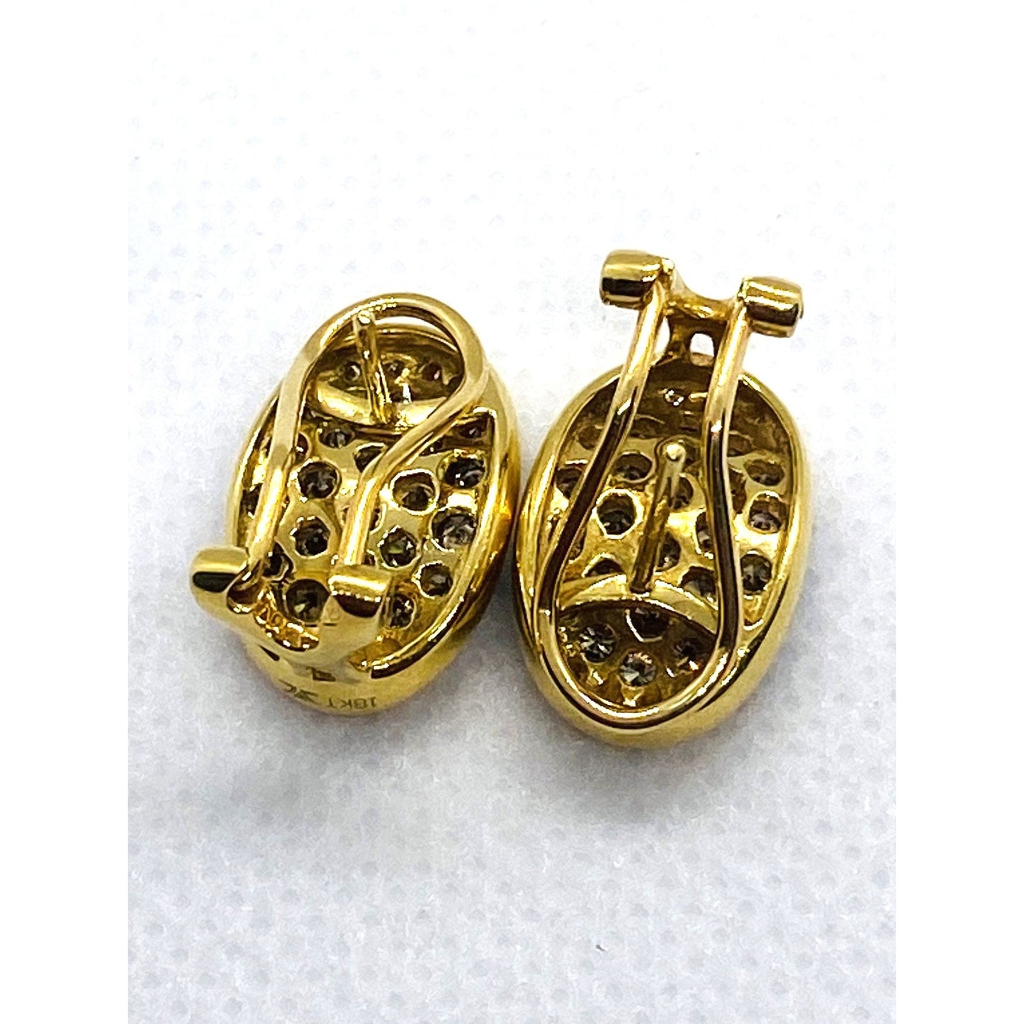 Le Vian Chocolate & Vanilla Diamond Earrings 18K Yellow Gold