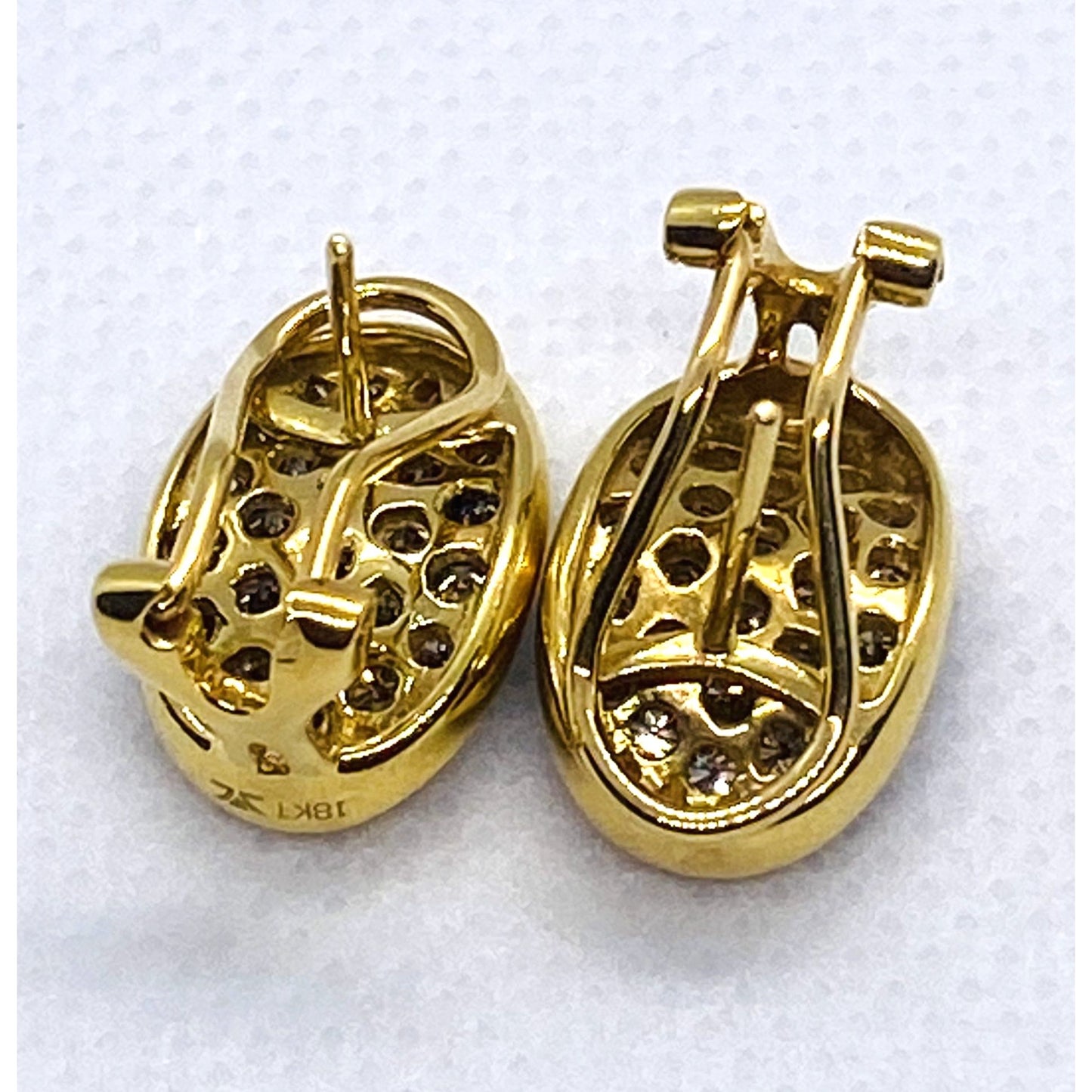 Le Vian Chocolate & Vanilla Diamond Earrings 18K Yellow Gold