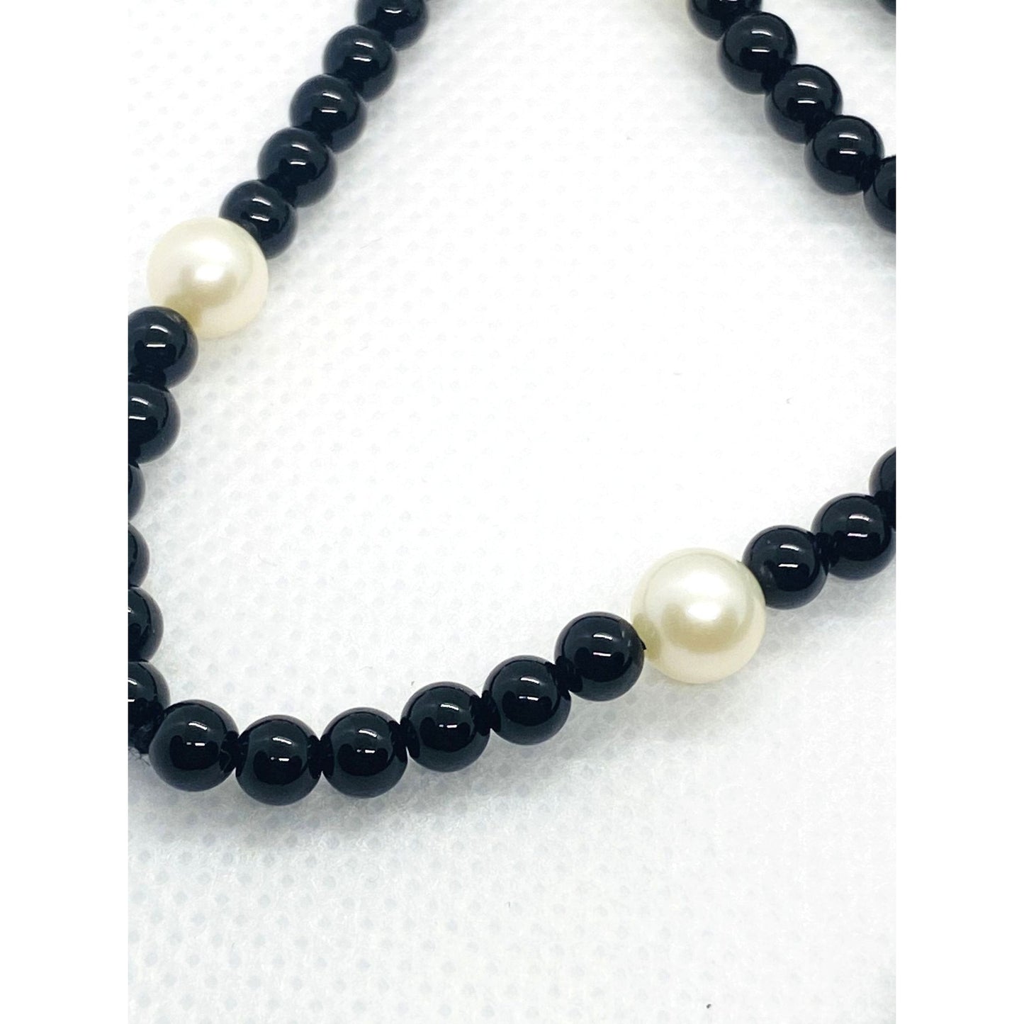 Tiffany & Co Ziegfeld Collection Onyx And Pearls Hassle Necklace