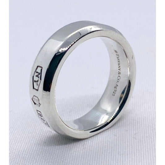 Tiffany & Co Makers Sterling Silver 925 Slice Ring  Size 7.75