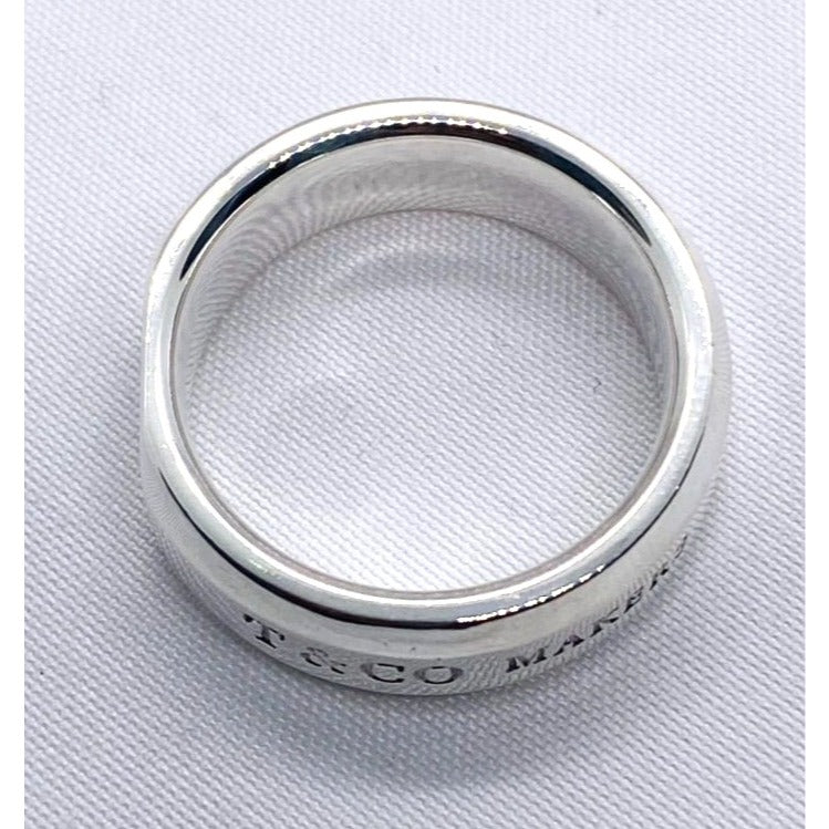 Tiffany & Co Makers Sterling Silver 925 Slice Ring  Size 7.75