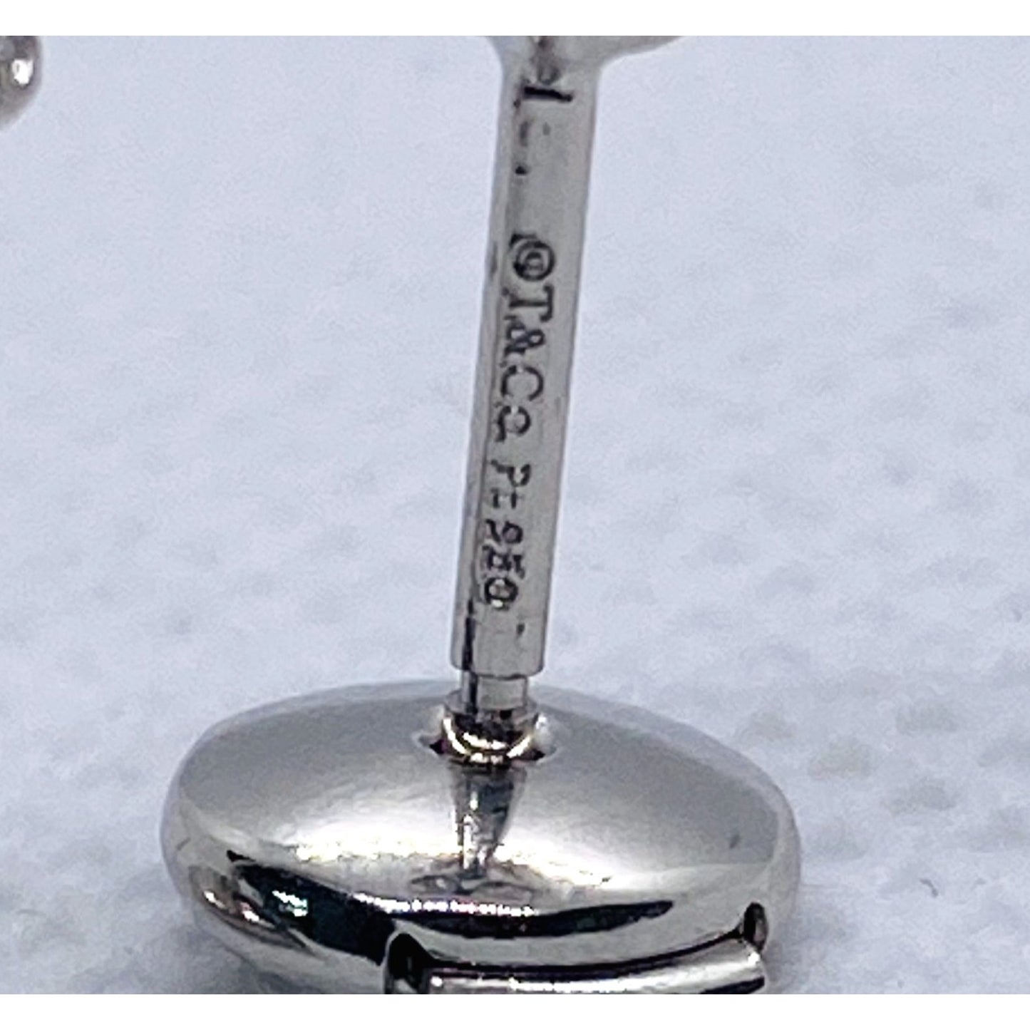 Tiffany & Co Platinum Soleste Round Diamond Halo Stud Earrings 5.5mm