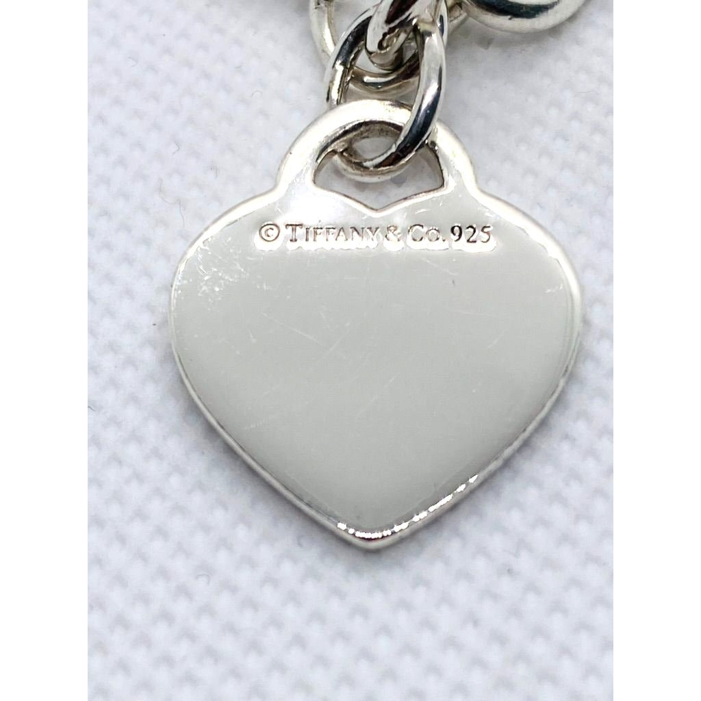 Tiffany & Co Sterling Silver 925 8" Bracelet  Return Heart