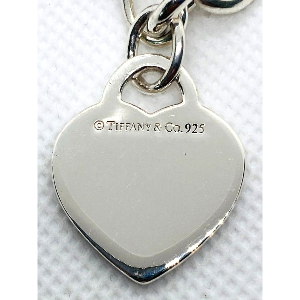 Tiffany & Co Sterling Silver 925 8" Bracelet  Return Heart