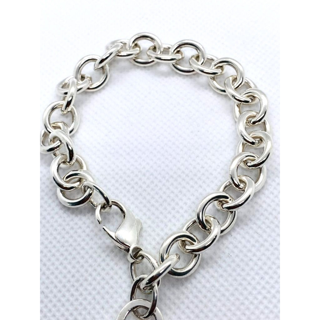 Tiffany & Co Sterling Silver 925 8" Bracelet  Return Heart
