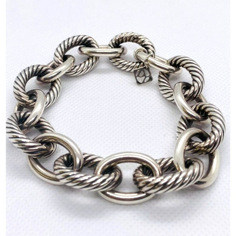 David Yurman Oval Extra Large 17mm Link Bracelet 9 Inches