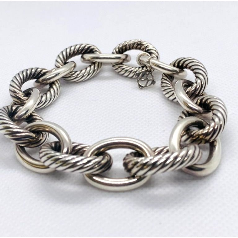 David Yurman Oval Extra Large 17mm Link Bracelet 9 Inches