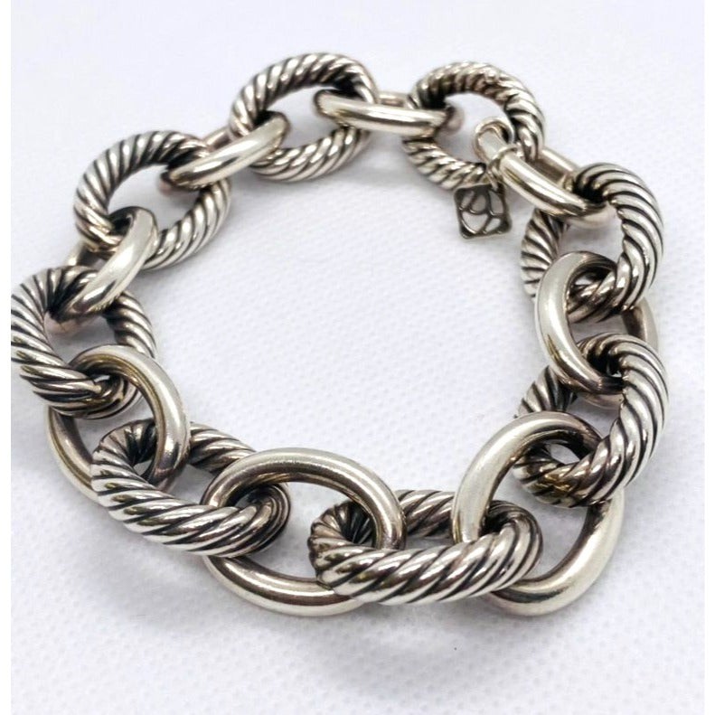 David Yurman Oval Extra Large 17mm Link Bracelet 9 Inches