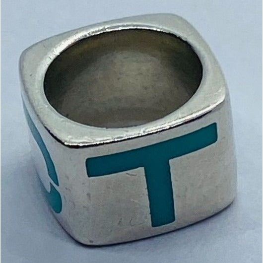 Tiffany & Co Era Enamel Pendant Retired Sterling Silver 925