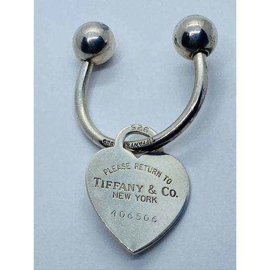 Authentic Horseshoe Key Ring with Please Return to Tiffany & Co Heart Tag