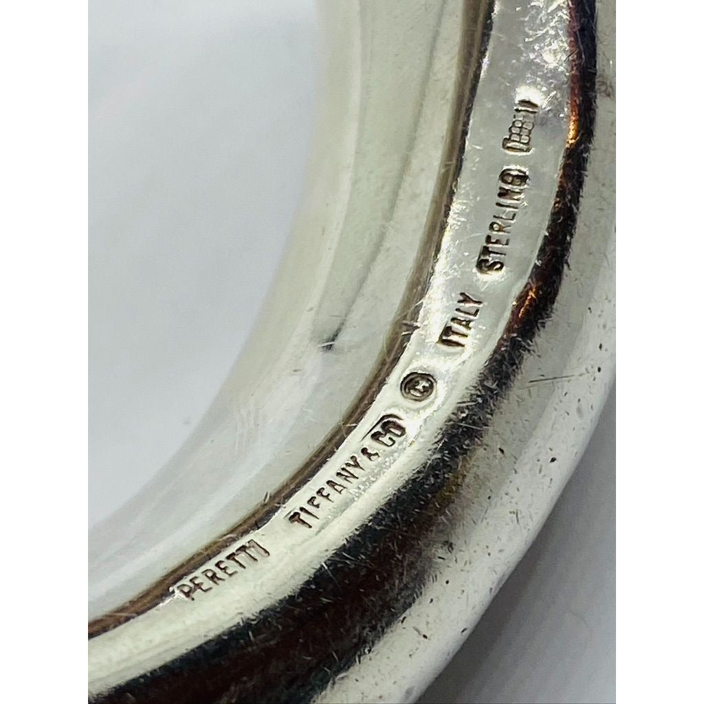 TIFFANY & CO STERLING SILVER ELSA PERETTI (1981) BANGLE DONUT Bracelet