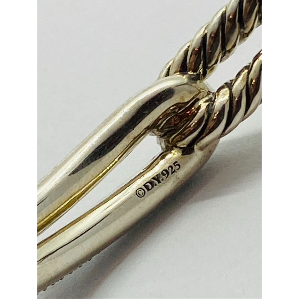 David Yurman Labyrinth 6” Diamond Bracelet Sterling with Pouch MSRP$2,750