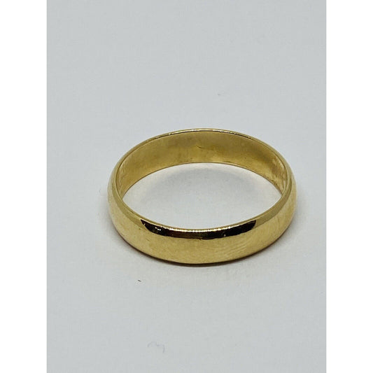 14k yellow gold wedding band  Grams ring size 9, 4.5MM WIDE. Confort Fit