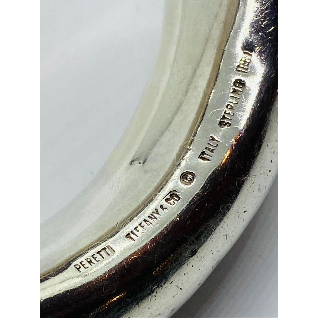 TIFFANY & CO STERLING SILVER ELSA PERETTI (1981) BANGLE DONUT Bracelet