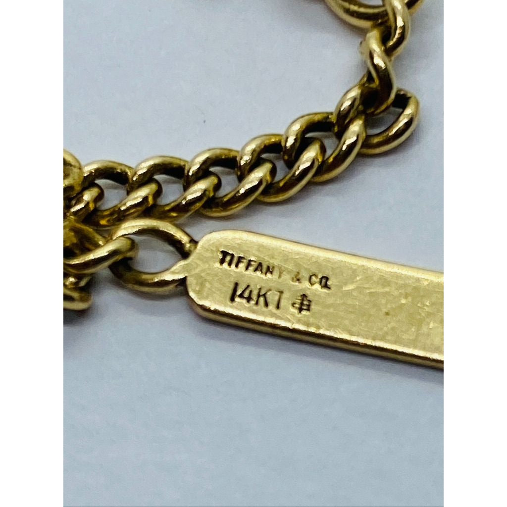 Authentic Tiffany & Co 14K 585 Id Plate Bracelet 6.25"