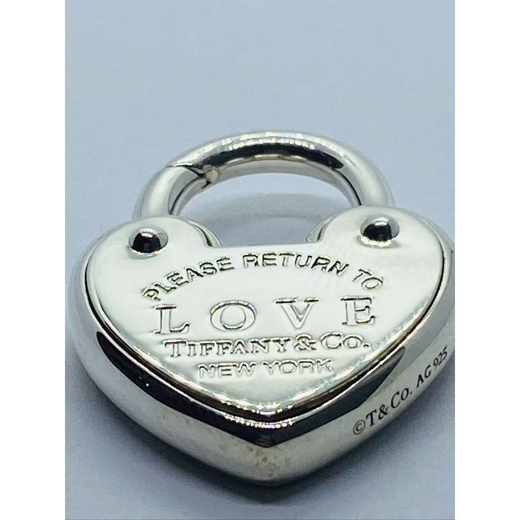 Tiffany & Co. Sterling Silver 'Return To Tiffany LOVE Heart Padlock Pendant