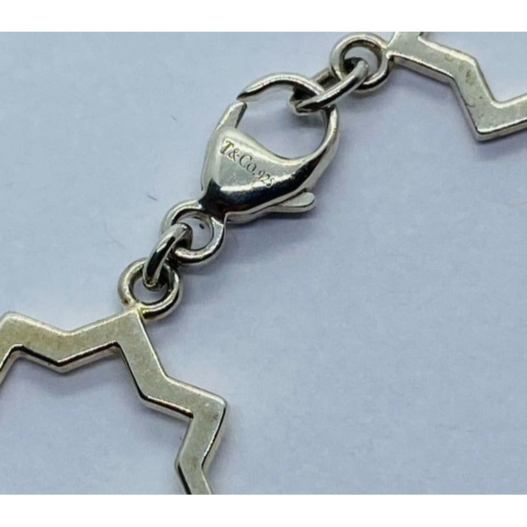 Tiffany & Co Silver Paloma Picasso Marrakesh Star Link 7.25" Chain Bracelet Rare