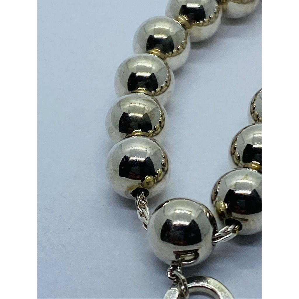 Tiffany & Co Bead 8mm Return To Tiffany Heart Bracelet 8.25"