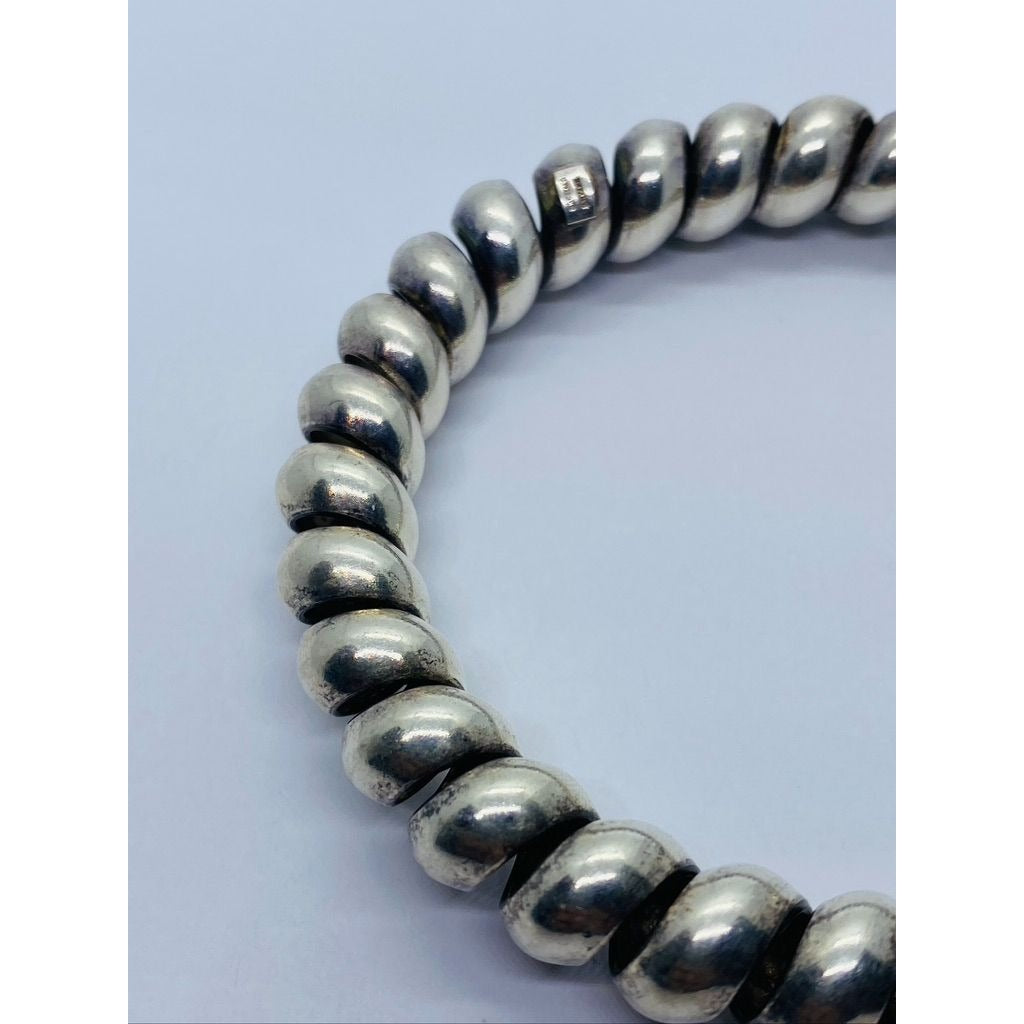 Tiffany & Co Spiral Sterling Silver 925 Bangle Bracelet 8"