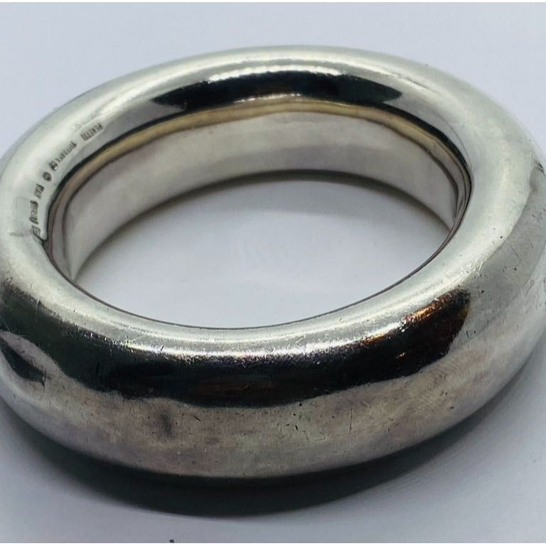 TIFFANY & CO STERLING SILVER ELSA PERETTI (1981) BANGLE DONUT Bracelet