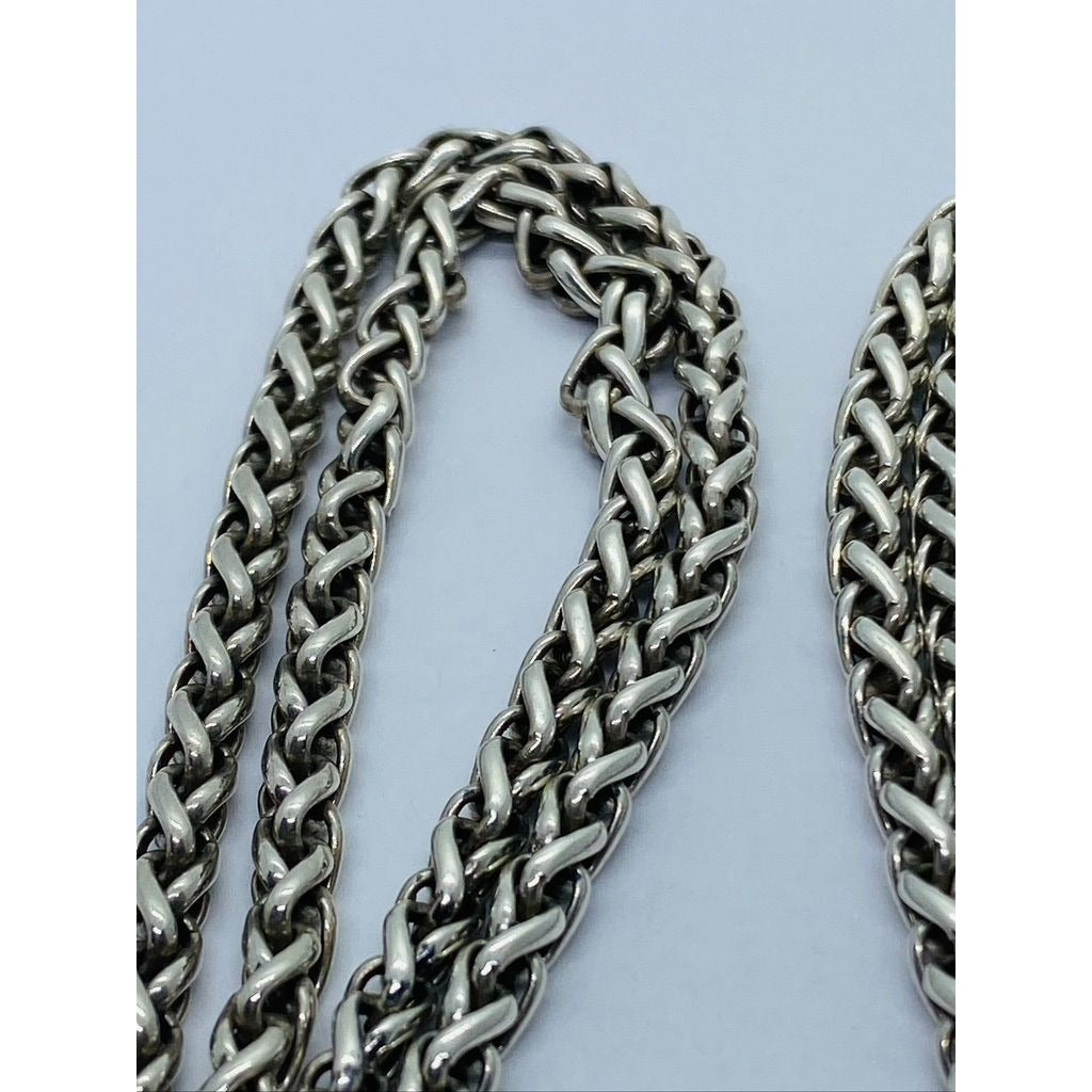 DAVID YURMAN Double Wheat Chain Necklace/ Diamonds