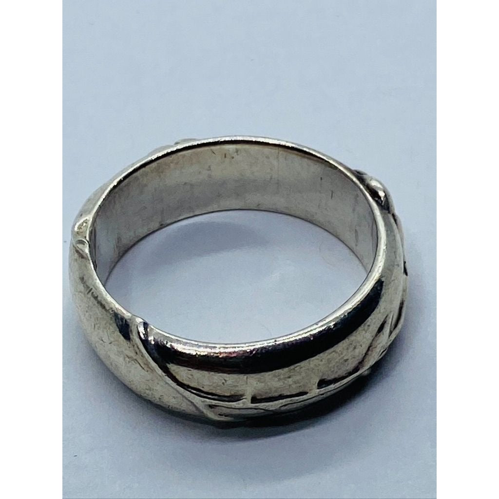 TIFFANY & Co. Nature Rose Flower Ring Rare Sterling Silver Sz 6.5