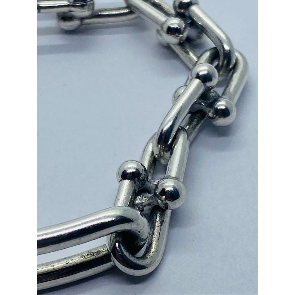 Tiffany HardWear Elongated Link Bracelet in Sterling Silver 7.25"