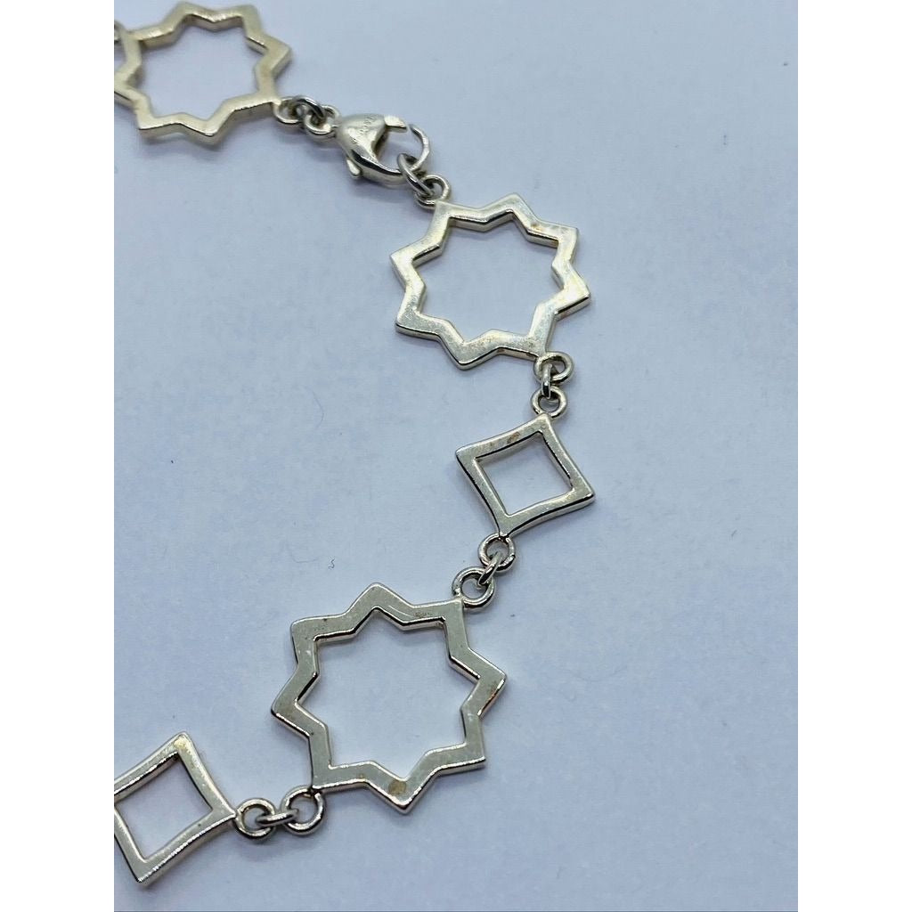 Tiffany & Co Silver Paloma Picasso Marrakesh Star Link 7.25" Chain Bracelet Rare