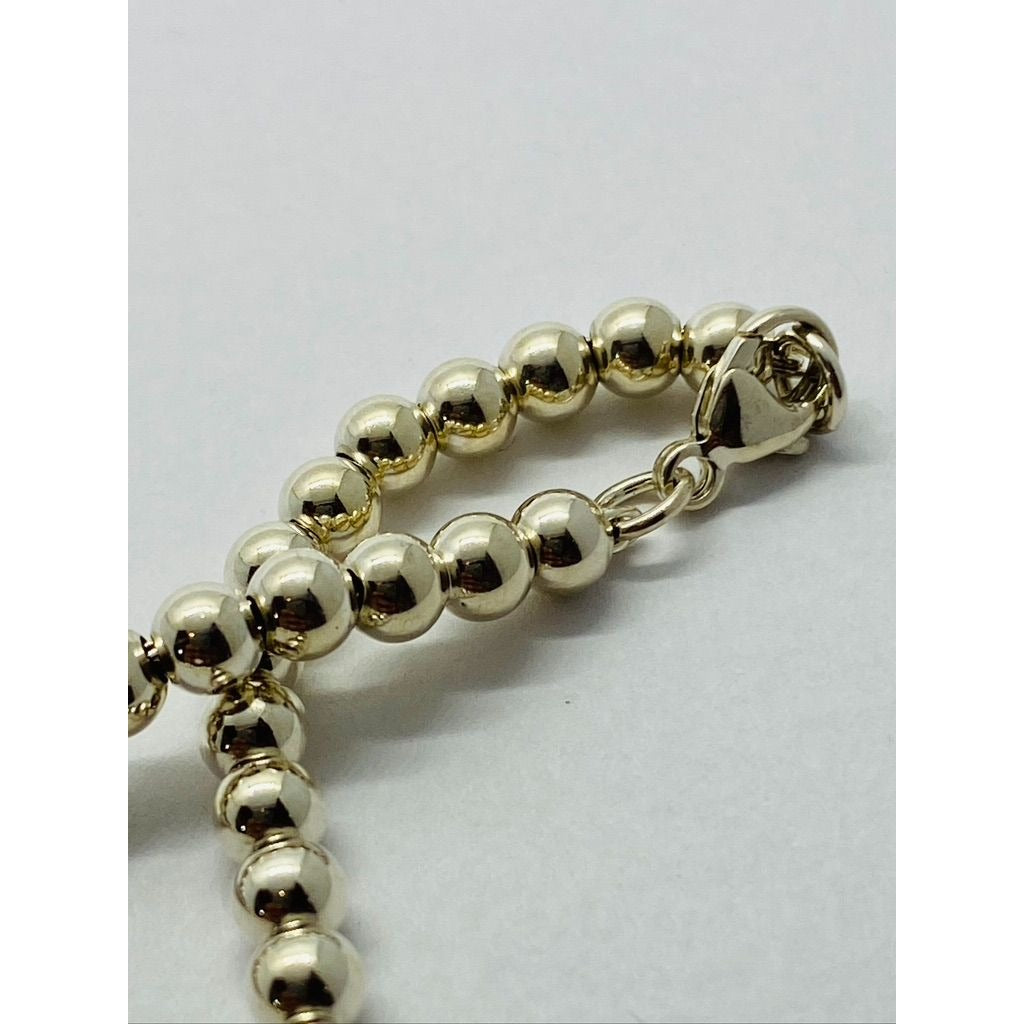 Tiffany & Co Bead "Please Return To Tiffany" 4mm heart bracelet