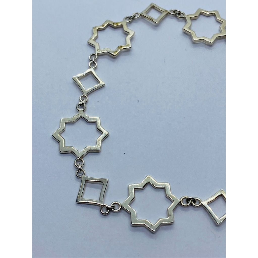 Tiffany & Co Silver Paloma Picasso Marrakesh Star Link 7.25" Chain Bracelet Rare