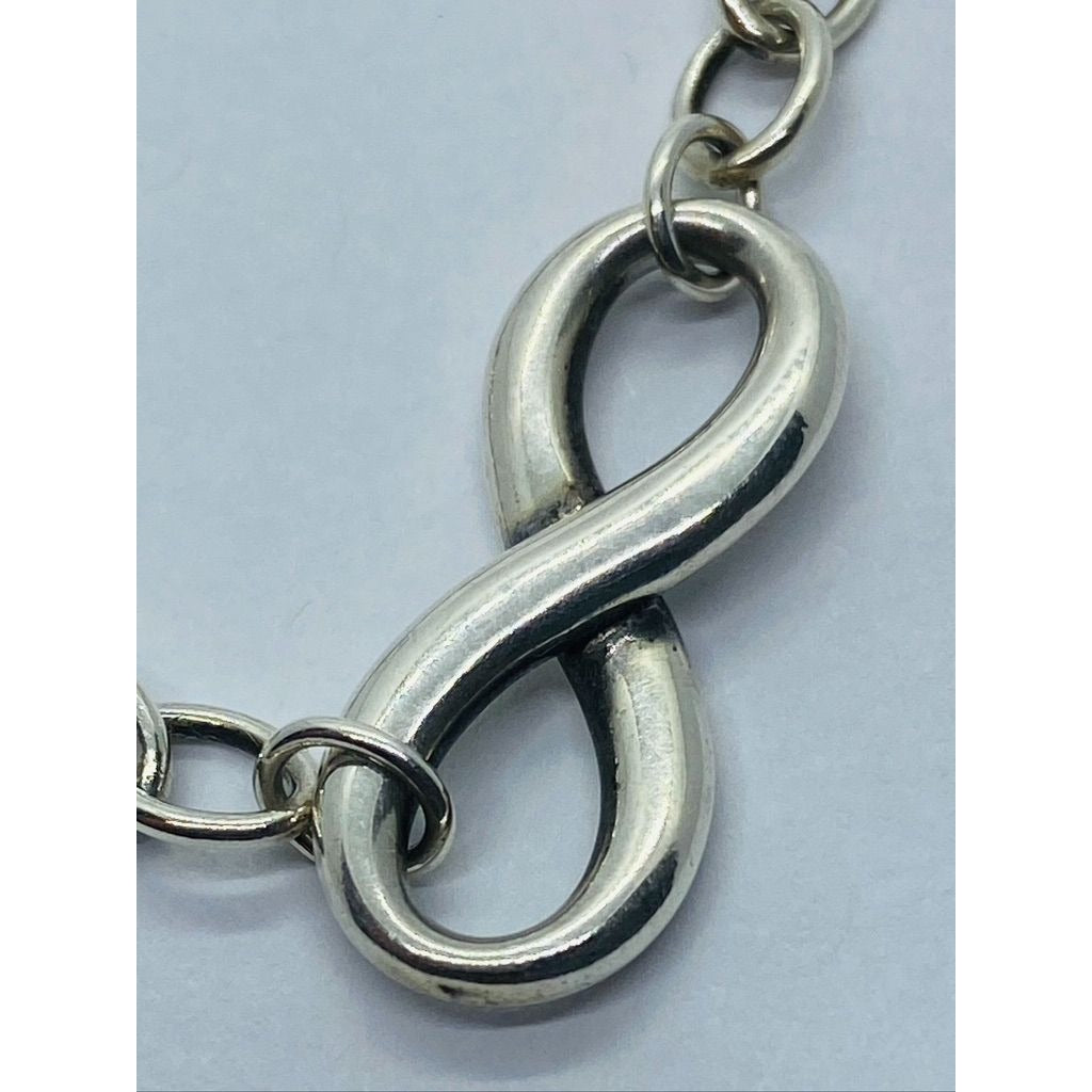 Tiffany & Co. Infinity 17.75” Necklace Link Chain 925 Sterling Silver
