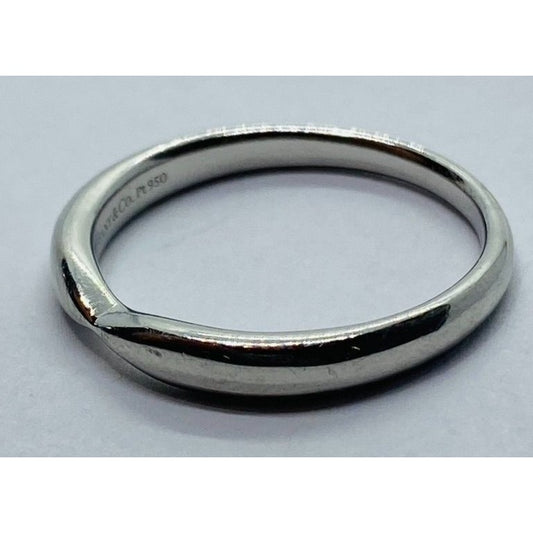Tiffany & Co. Harmony Wedding Band in Platinum Size 7.5