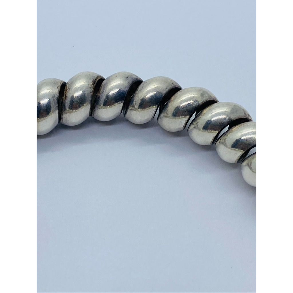 Tiffany & Co Spiral Sterling Silver 925 Bangle Bracelet 8"