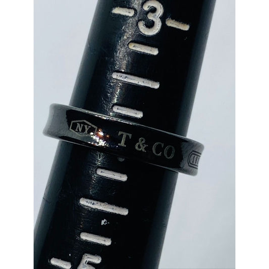 Tiffany & Co Titanium 1837 Narrow Band Size 4