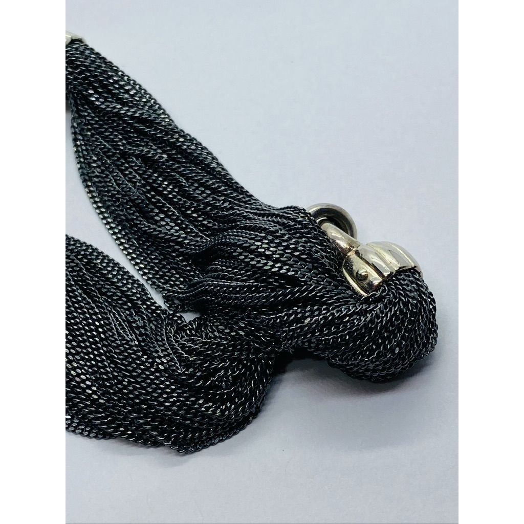 Tiffany & Co Braided Multi Strand 925 Sterling 8" Silver Bracelet