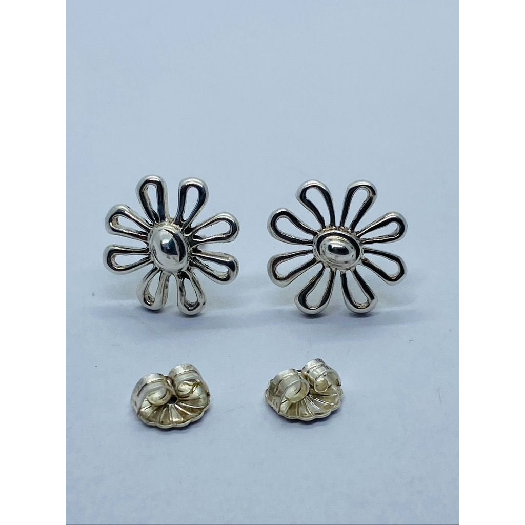 Tiffany & Co Sterling Silver Paloma Picasso Daisy Earrings