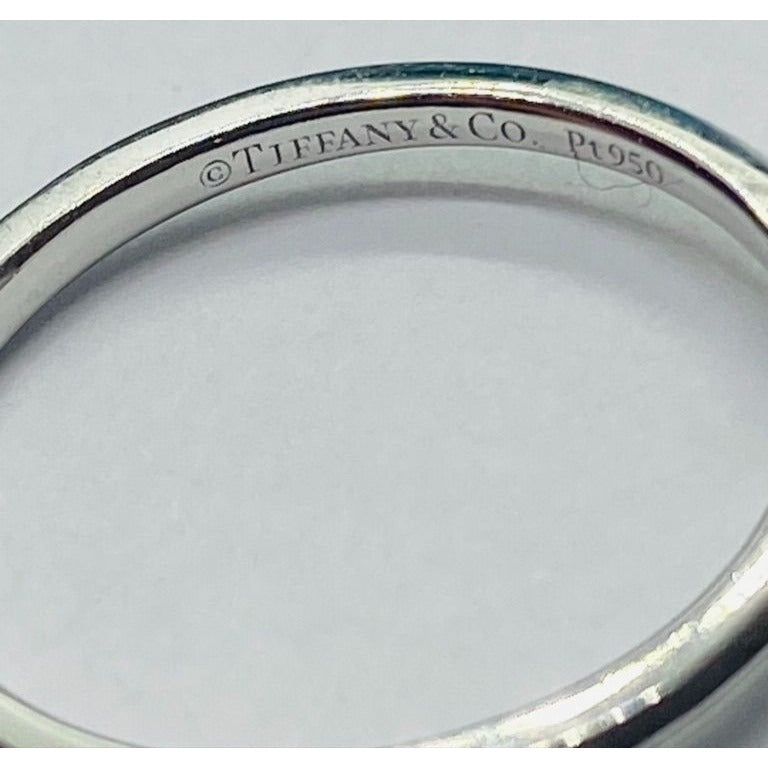 Tiffany & Co Tru Cut Engament Ring .27CTW Platinum Ring Size 4.5 VVS2