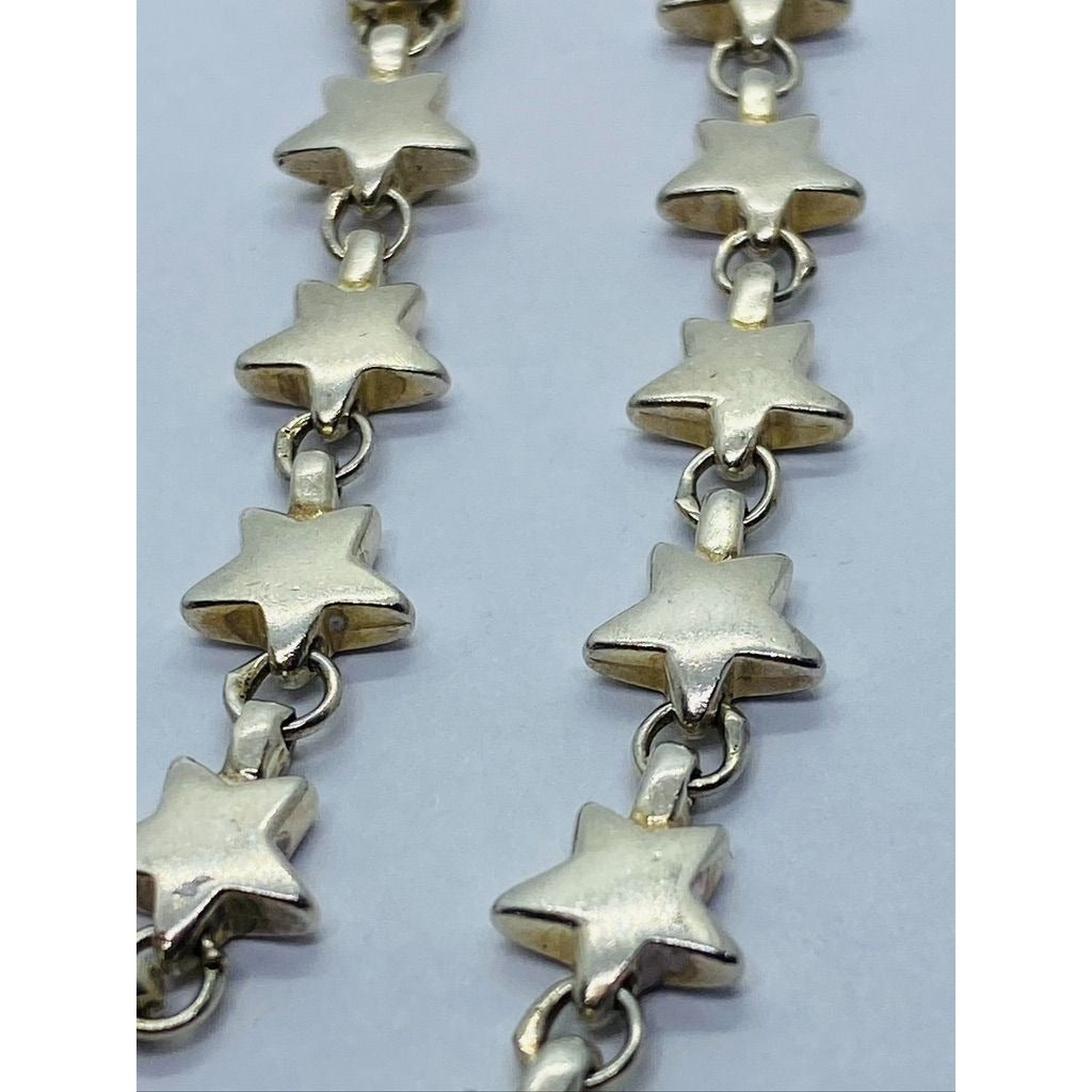 Tiffany & Co. Sterling Silver Chain of Stars Link Necklace 16" Long