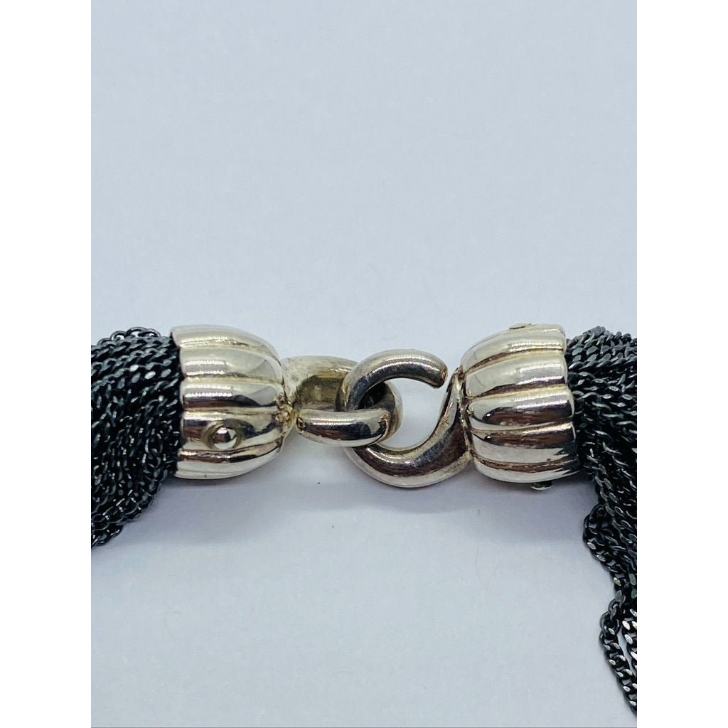 Tiffany & Co Braided Multi Strand 925 Sterling 8" Silver Bracelet