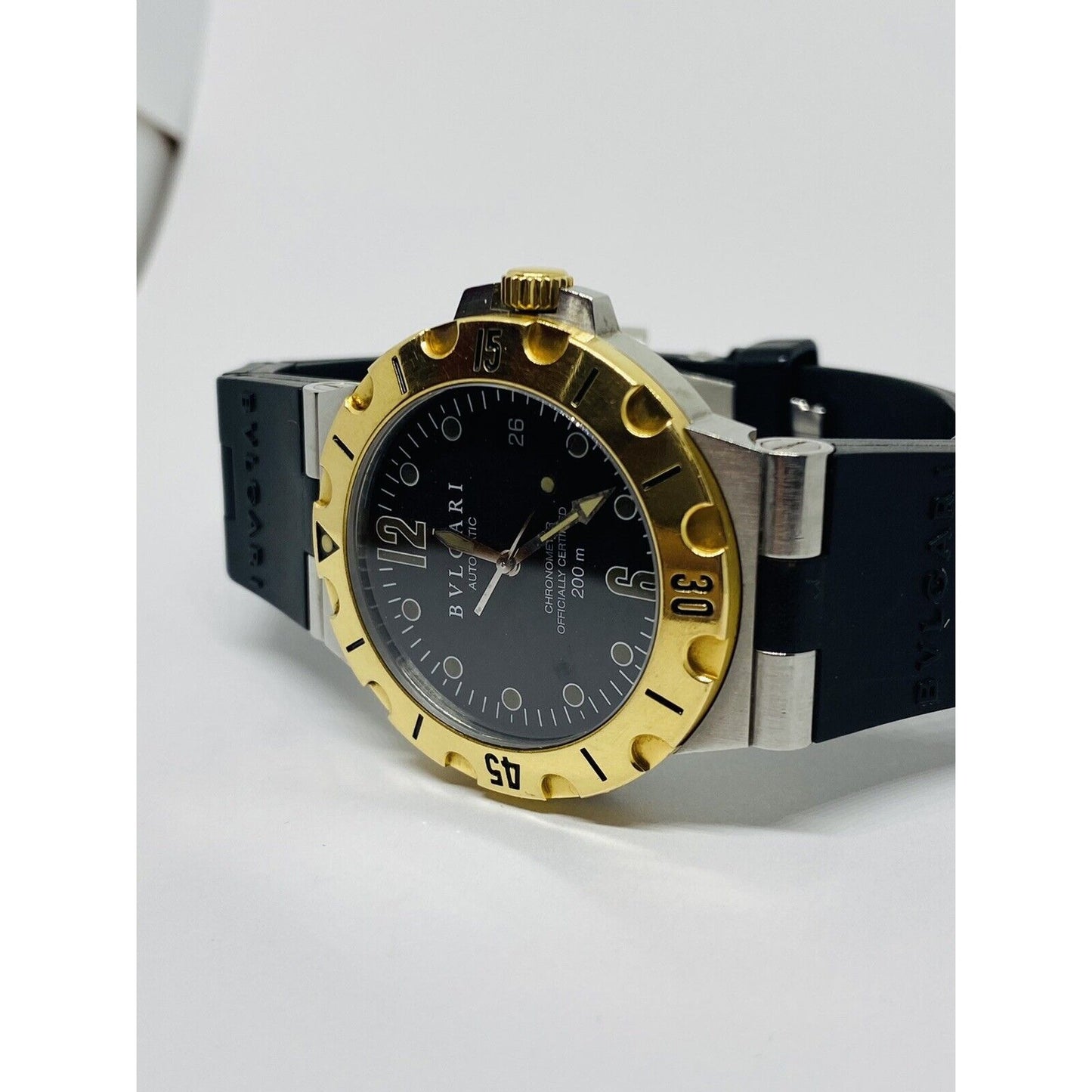 Bulgari SD 38 SG Steel & Gold Diagono Professional. Runs Perfect. Authentic.