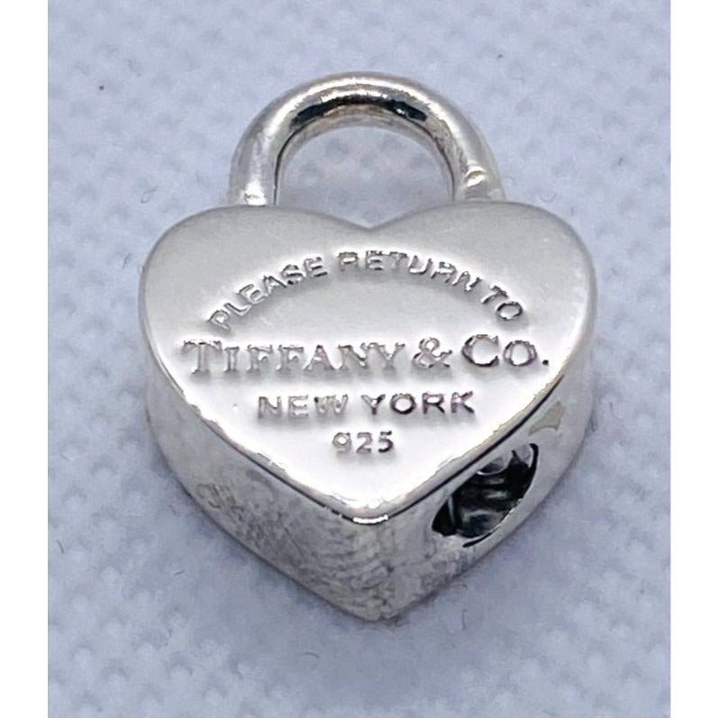 Tiffany & Co Sterling 925 Please Return to Tiffany  Pendant Charm Padlock READ!