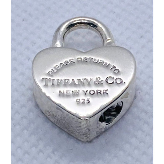 Tiffany & Co Sterling 925 Please Return to Tiffany  Pendant Charm Padlock READ!