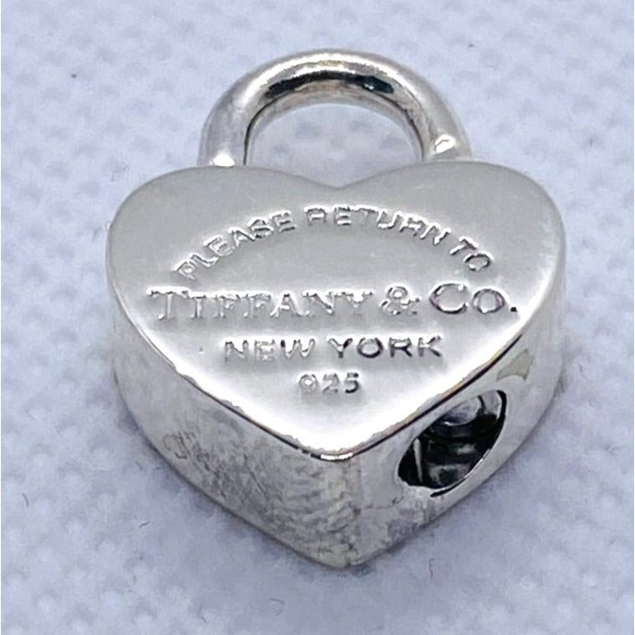 Tiffany & Co Sterling 925 Please Return to Tiffany  Pendant Charm Padlock READ!