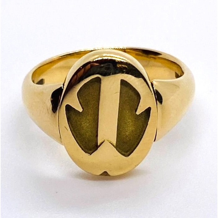 Tiffany & Co Peretti 18K 750 Rare Reversible Ring Signet Scarab 6.5