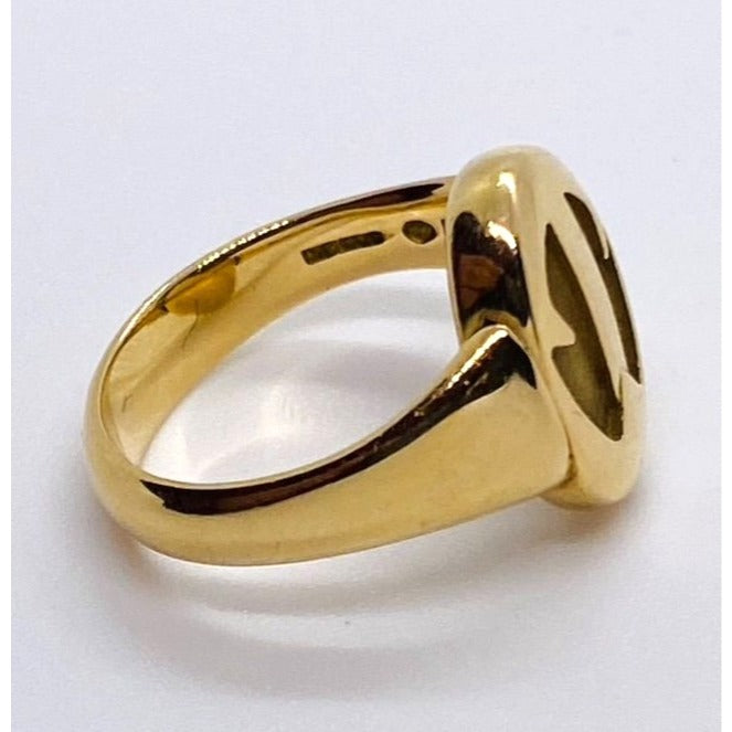 Tiffany & Co Peretti 18K 750 Rare Reversible Ring Signet Scarab 6.5