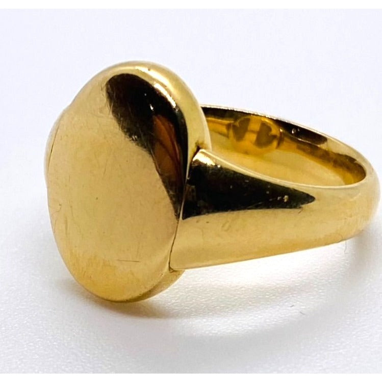 Tiffany & Co Peretti 18K 750 Rare Reversible Ring Signet Scarab 6.5