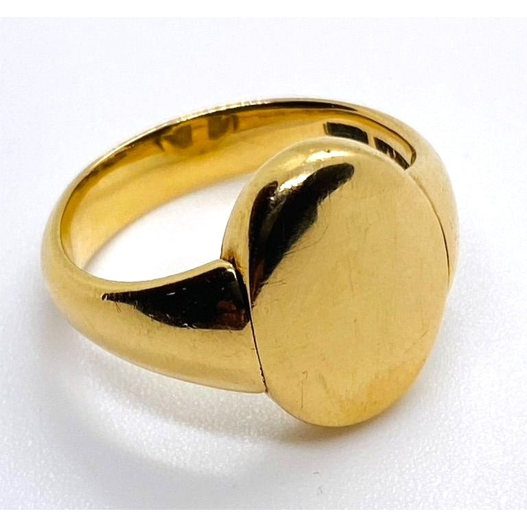 Tiffany & Co Peretti 18K 750 Rare Reversible Ring Signet Scarab 6.5