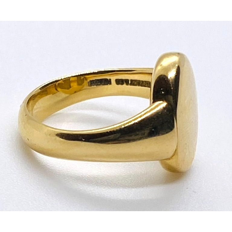 Tiffany & Co Peretti 18K 750 Rare Reversible Ring Signet Scarab 6.5