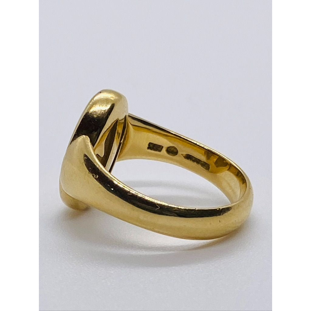 Tiffany & Co Peretti 18K 750 Rare Reversible Ring Signet Scarab 6.5