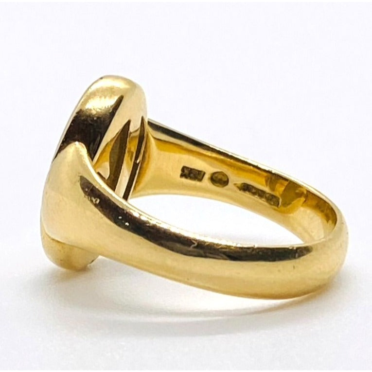 Tiffany & Co Peretti 18K 750 Rare Reversible Ring Signet Scarab 6.5